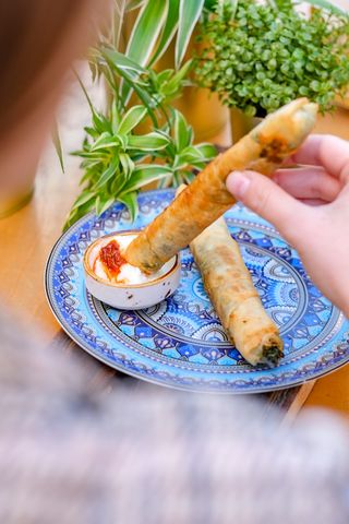 Chrupiący borek ze szpinakiem