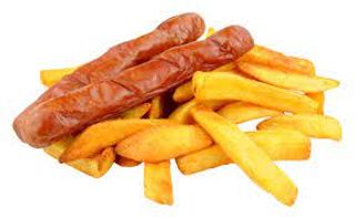 2 Sausages & Chips