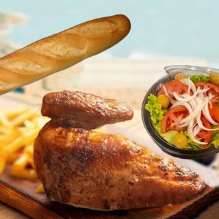 Menú 1/2 pollo