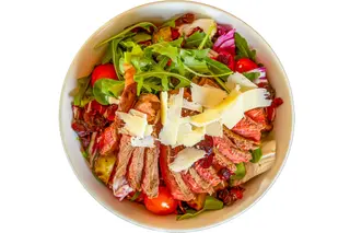Meat & green salata