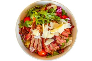 Meat & green salata