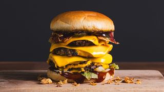 BBQ jalapeno double double burger