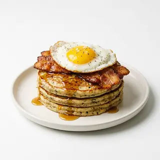 Pancakes boczek syrop klonowy
