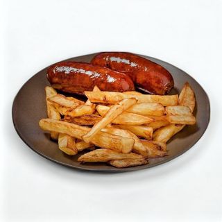 Smokie Special served with 1/2 Chips