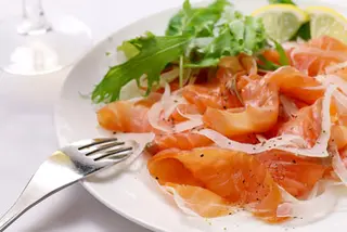 34. Carpaccio salmone - 4 pezzi