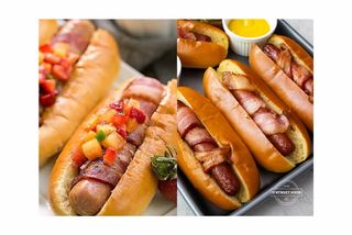 Hot-Dog z Bekonem i Frytkami