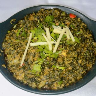 Palak Gambas, Prawns