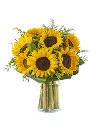 Bouquet di 5 girasoli