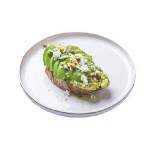 Tostada de aguacate y llavorins