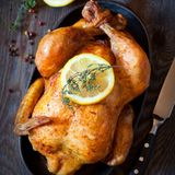 Un poulet rôti sec