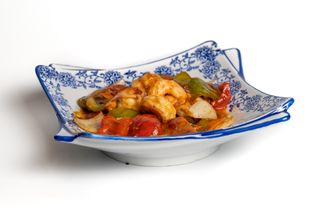 Gamberi al salsa piccante