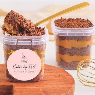 Tarta En Tarrina Chocolate Con Dulce De Leche