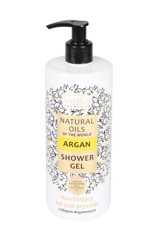 Gel de dus hidratant Vellie  cu ulei de Argan, 500 ml