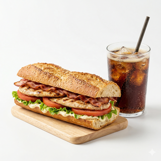 Bocadillo Pechugas A La  Plancha + Bebida