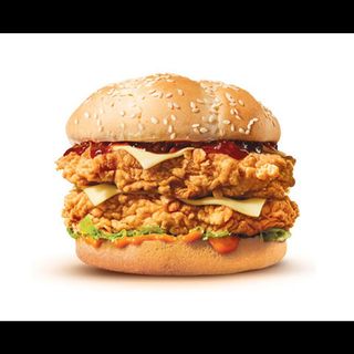 Double Chicken Burger With Cheese