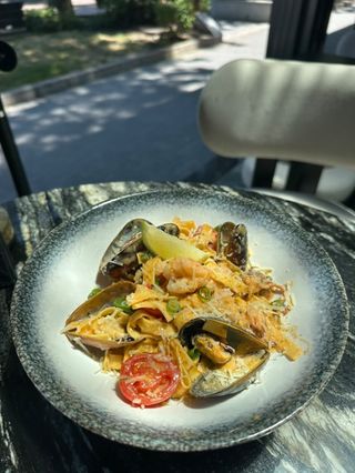 Талиатели с морски дар