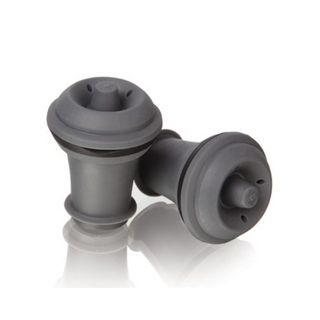 Tapones Gris Juego De Dos Vacuvin