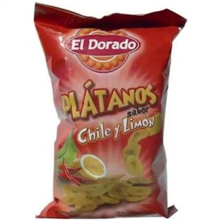 Snack de Plátano Sabor Chile y Limón el Dorado 100 Gr.
