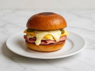 Булочка з лікарською ковбаскою (можно замовити з 10.00 до 14.00) (280g)