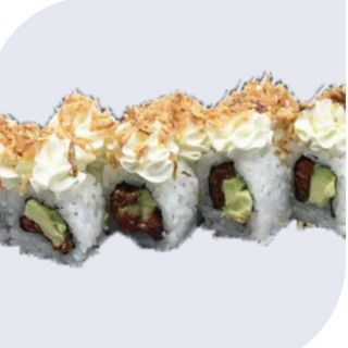 Uramaki tricolore roll