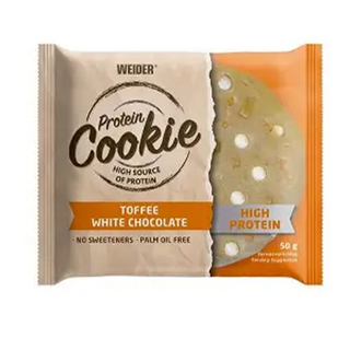 PROTEIN COOKIE WEIDER TOFFEE WHITE CHOCOLATE 50gr