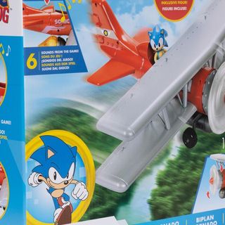 Set de joaca Sonic - Tornado Airplane, cu figurina, 6 cm [4188351]
