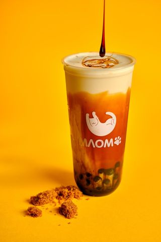 Карамельний молочний бабл чай (700 мл)