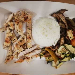 Riso con Listarelle di Pollo Japan e di Verdure 