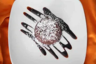 Tortino caldo al cioccolato fondente