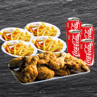 Menú Pollo Frito (12 Pzs.)