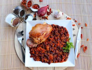 Ciolan Shinco cu fasole rosie la cuptor