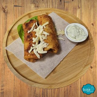 Pohovane palačinke sa pršutom 350  gr