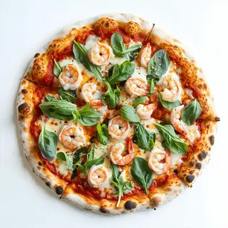 Gamberi e rucola