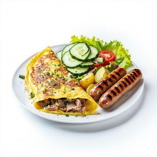 104. Plato Combinado Con Tortilla De Atún