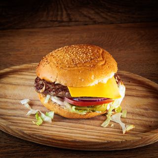 Cheddar sir cheeseburger