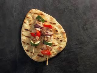 Menú cheese naan kebab de pollo