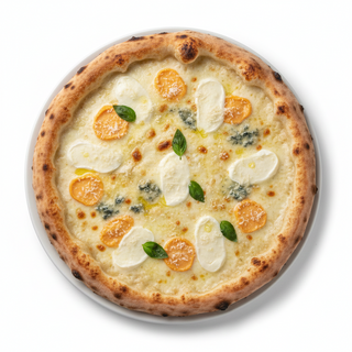 Пица Куатро Формаджи с бял сос