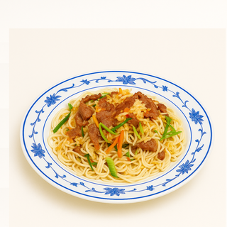 Rižini rezanci s tri vrste mesa