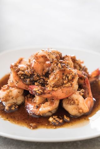 121a. Gamberi in salsa piccante