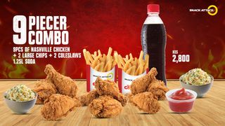 9 Piecer Nashville + 2 Large Chips + Coleslaw +1.25 SODA