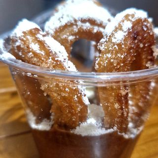 Churros de creme de avelãs 