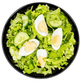 Зелена салата с яйце и краставици (300г)