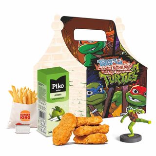 Черепашки-ниндзя с наггетсами 