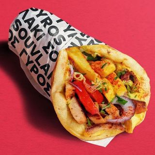 Wrap | Queso Halloumi Suvlaki