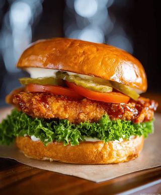 Chicken prego burger