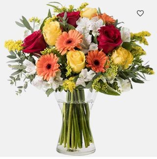 FASCIO FIORI MIX CON 1 ROSA 