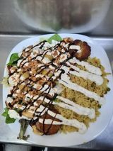 Plato kebab y arroz (grande)