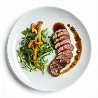 Polędwica wieprzowa grillowana z kurkami