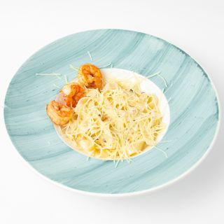 паста с креветками