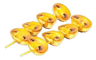 Spiedini di funghi champignon